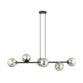 Lampa wisząca 6 grafitowe klosze 40W 875/6 ROSSI 6