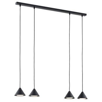 Lampa wisząca na listwie 4-punktowa ELIT 4 BLACK 1330/4