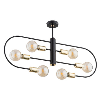 Pozioma lampa 6-punktowa SIGNA 63028 z pierścieniem