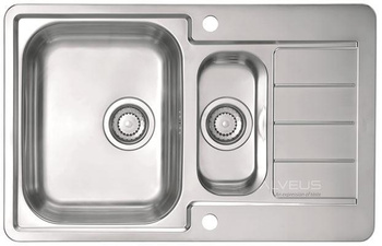 ALVEUS LINE MAXIM 70 zlewozmywak stalowy satynowy  1085960