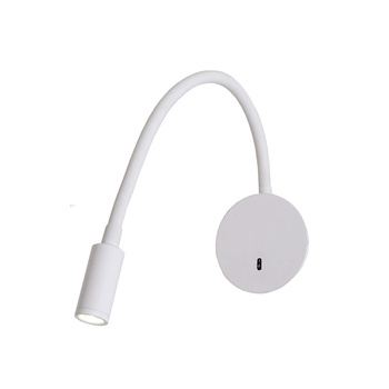 Kinkiet na elastycznym wysięgniku Senise biały LED 3000K