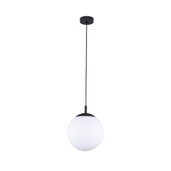 Lampa dekoracyjna do salonu mlecznobiała kula 15W 25cm ESME 5669