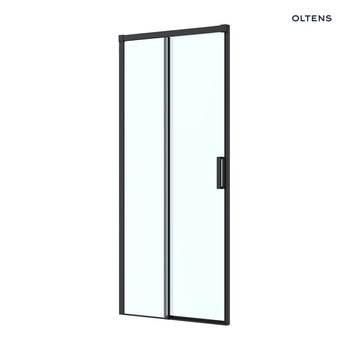 Oltens Breda drzwi prysznicowe 100 cm czarny mat/szkło przezroczyste 21213300