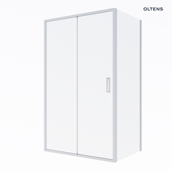 Oltens Fulla kabina prysznicowa 120x80 cm prostokątna drzwi ze ścianką chrom/szkło przezroczyste 20203100