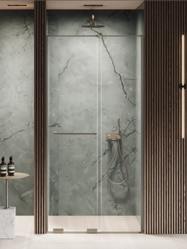 Drzwi wnękowe 100x200 – Gunmetal, szkło 8 mm (EXK-7824) | New Trendy