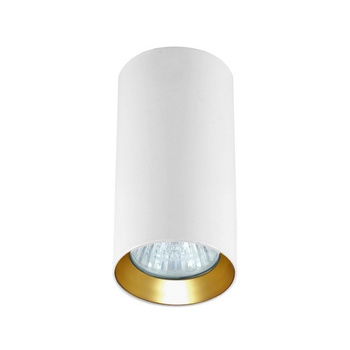 Tuba natynkowa Manacor 13 cm oczko biało - złote 1xGU10