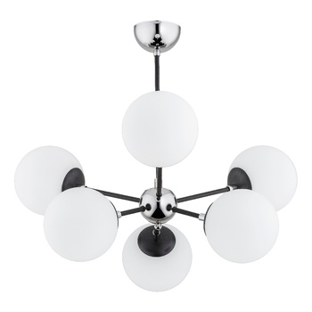 Rozłożysty żyrandol 6-punktowy SANDY 63100 SREBRNY