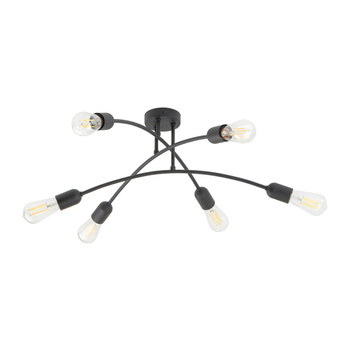 Lampa sufitowa rozłożysta HELIX BLACK 6xE27 TK Lighting 4679