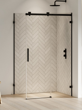 Kabina prysznicowa 140x110x200 – Czarny, szkło 8 mm (EXK-5421) | New Trendy