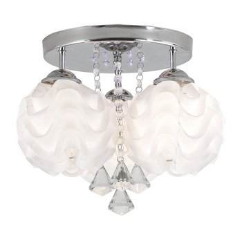 Ozdobny plafon Sada srebrny 3xE14 plus LED