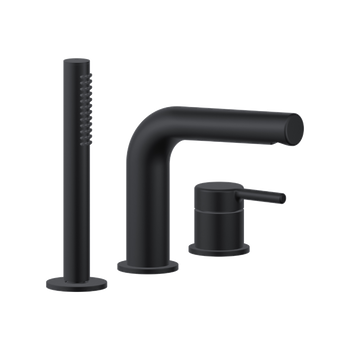 PI bateria wannowa 3 otworowa czarny mat