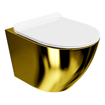 Miska wisząca WC Sofi Slim Gold/White