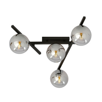 Grafitowa lampa 4-punktowa z kloszami SMART 1104/4