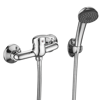 PEDRO bateria natryskowa ścienna z zestawem natryskowym