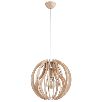 Okrągła lampa wisząca BLADE 60510 z drewnianym kloszem wysyłka w 24h
