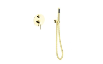Bateria wannowo-prysznicowa podtynkowa Veo jasny złoty