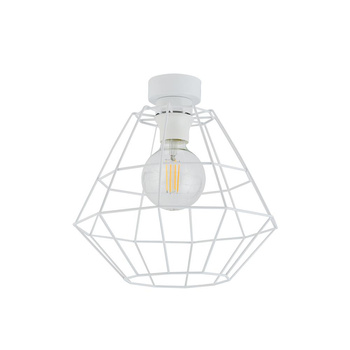 Diamond New biała lampa sufitowa 1xE27