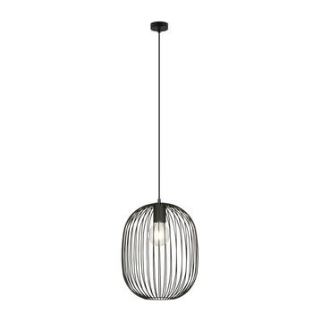 Czarna lampa wisząca druciana  ONYX 1 BL 1304/1