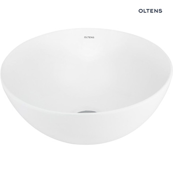 Oltens Jagala umywalka 32x32 cm nablatowa z powłoką SmartClean biała 40817000