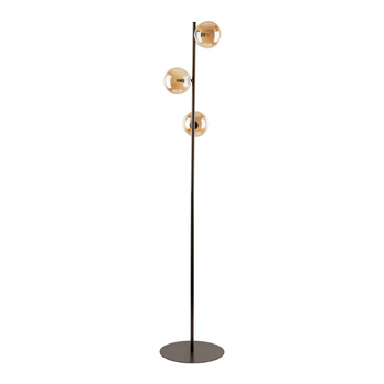 Vintage lampa podłogowa 3 brązowe kule 6W ESTERA 6189