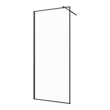KABINA WALK-IN II 80X200CM RAMKA 8MM SHINY-GLASS CZARNY