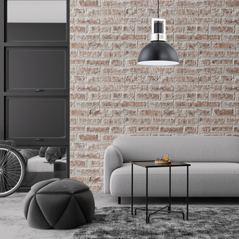 Lampa wisząca industrialna czarna  Megen 1xE27