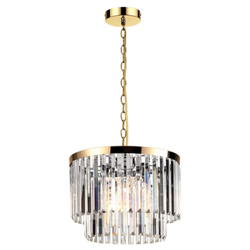 Lampa wisząca Vetro 5 antyczne złoto 5xE14