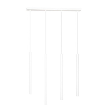 Niesymetryczna lampa wisząca listwa 4x30W biały 553/4 SELTER 4
