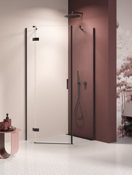 Kabina prysznicowa 100x80x200 – Czarny, szkło 6 mm (K-3794) | New Trendy