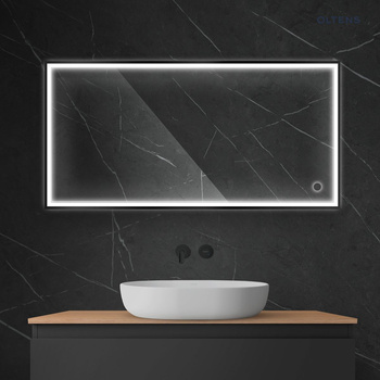 Oltens Nordlis lustro 60x120 cm prostokątne z oświetleniem LED i systemem Klarglas 64107300
