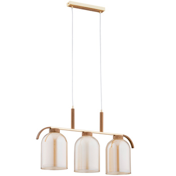 Loftowa listwa sufitowa ARIS 61303 z elementami drewna