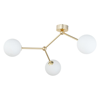 Złota lampa z asymetrycznymi kulami 3xG9 6W FAIRY 6471