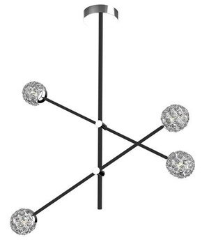 LAMPA SUFITOWA WISZĄCA CANDELLUX APETI PAKSOS G9 LED CZARNY