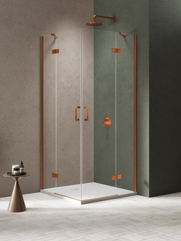Kabina prysznicowa 110x100x200 – Miedziany, szkło 6 mm (K-4667) | New Trendy