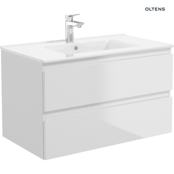Oltens Vernal umywalka 80x46 cm meblowa prostokątna biała 41206000