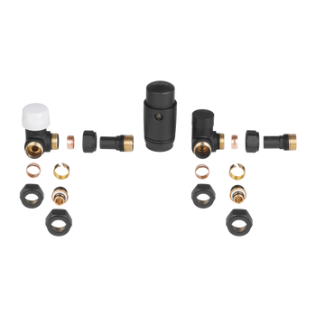 KOMPLET TERMOSTATYCZNY OSIOWY Z BLOKADĄ CZARNY PROV