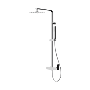Natynkowy zestaw prysznicowy z deszczownicą Aquila Chrome