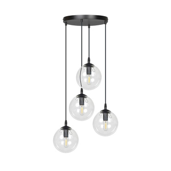 Klasyczna lampa wisząca klosze 4x40W przeźroczysty 711/4PREM COSMO 4 PREMIUM
