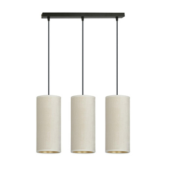 Nowoczesna lampa na listwie 50cm 3x60W biały/złoty 1059/3 3