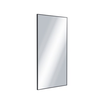 Kuadro lustro łazienkowe 100x50 cm prostokątne, czarny mat
