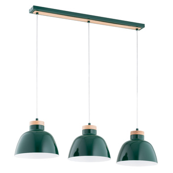 Skandynawska lampa wisząca LOREN 62390 ZIELONA