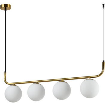 Lampa wisząca Alisa złota 4xE14