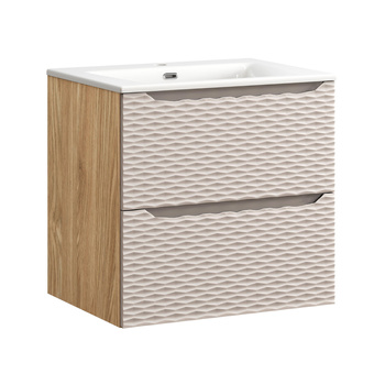 Zestaw meblowy 60cm z umywalką meblową SKY Ocean Beige – SET-OCB 60CM S SKY