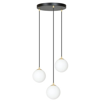 Potrójna lampa wisząca kule szklane ROYAL 3 BL 1243/3