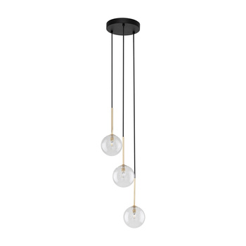 Lampa wisząca kula Nilos Black / Gold 5942 TK Lighting