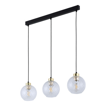 Lampa wisząca Devon szklane kule transparent Listwa 4587 TK Lighting