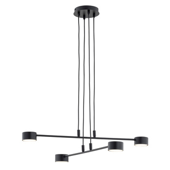 Nowoczesna lampa wisząca sufitowa 4-punktowa MODUS 4 BLACK 1339/4