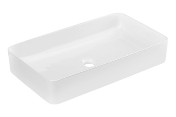 Umywalka nablatowa ceramiczna Biały Połysk 61cm UM-6275 SLIM 60 WHITE DP Comad