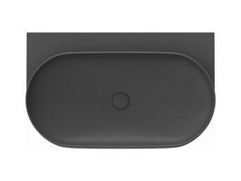 Ravak Umywalka ceramiczna Ravak cienkościenna Yard 80 cm bez otworu antracyt XJX03080000