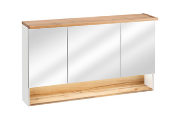 Szafka z lustrem 120cm 3 drzwi BAHAMA WHITE 843 FSC